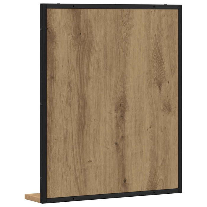 Oglindă pentru baie cu raft stejar artizanal 50 x 12 x 60 cm - WALTI WALTI
