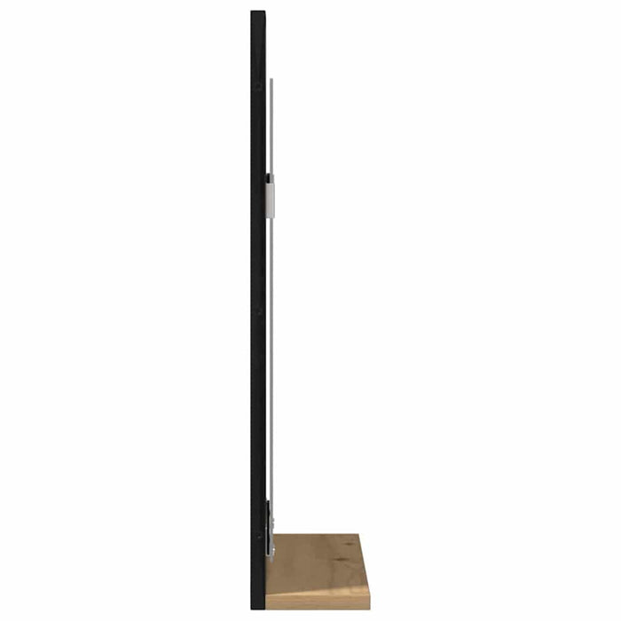 Oglindă pentru baie cu raft stejar artizanal 50 x 12 x 60 cm - WALTI WALTI