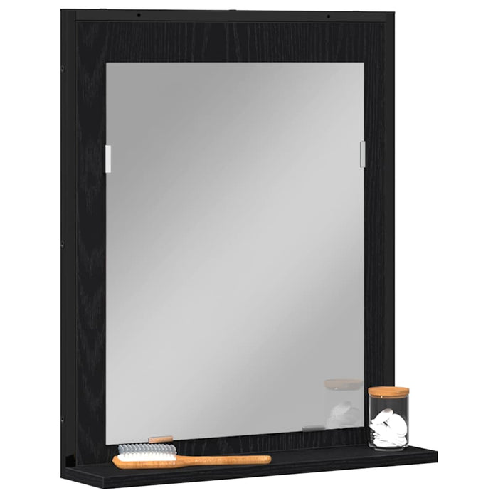 Oglindă pentru baie Stejar negru 50 x 12 x 60 cm Lemn compozit - WALTI WALTI