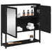 Dulap cu oglindă pentru baie Stejar negru 60 x 16 x 60 cm - WALTI WALTI