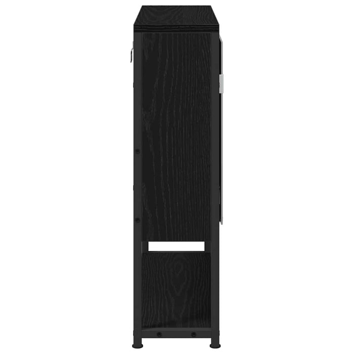 Dulap cu oglindă pentru baie Stejar negru 60 x 16 x 60 cm - WALTI WALTI