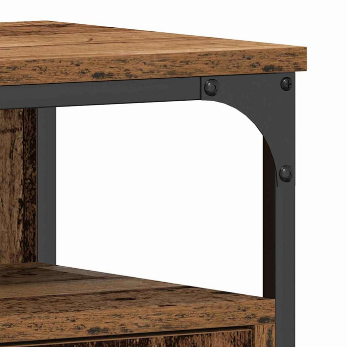 Dulap pentru chiuvetă de baie cu ușă Lemn vechi 80 x 30 x 60 cm - WALTI WALTI