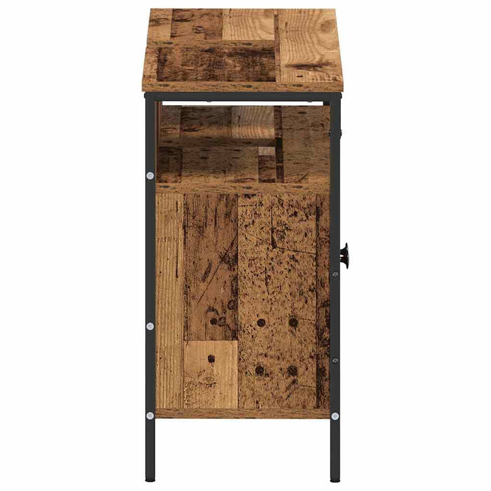 Dulap pentru chiuvetă de baie cu ușă Lemn vechi 80 x 30 x 60 cm - WALTI WALTI