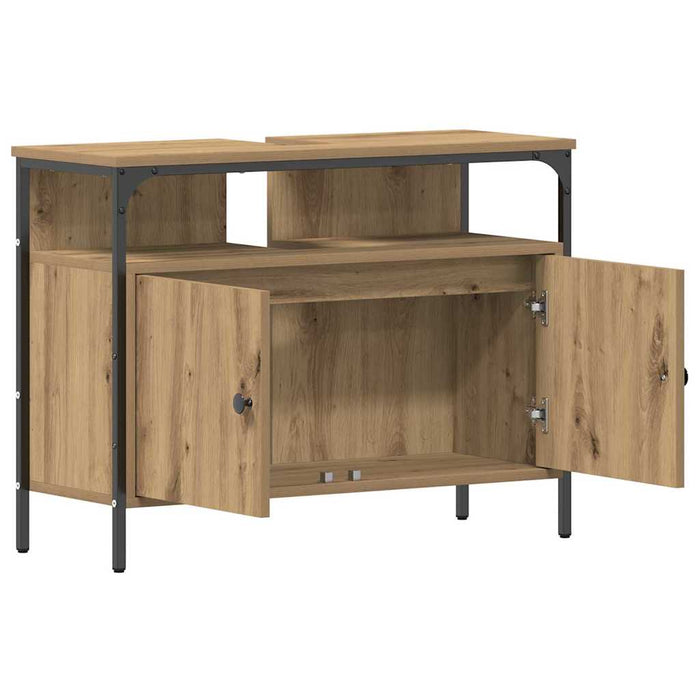 Dulap pentru chiuvetă de baie stejar artizanal 80 x 30 x 60 cm - WALTI WALTI