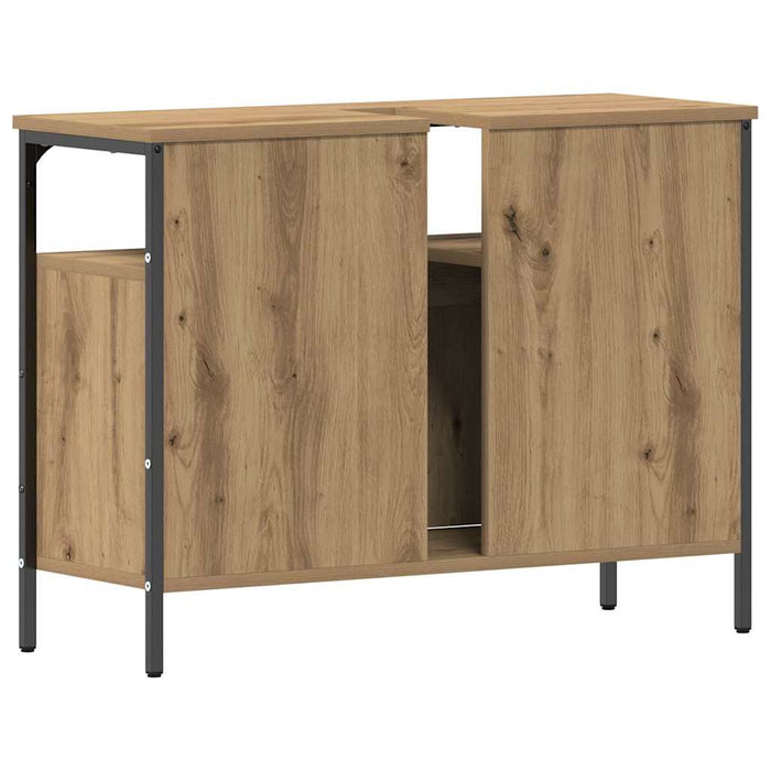 Dulap pentru chiuvetă de baie stejar artizanal 80 x 30 x 60 cm - WALTI WALTI