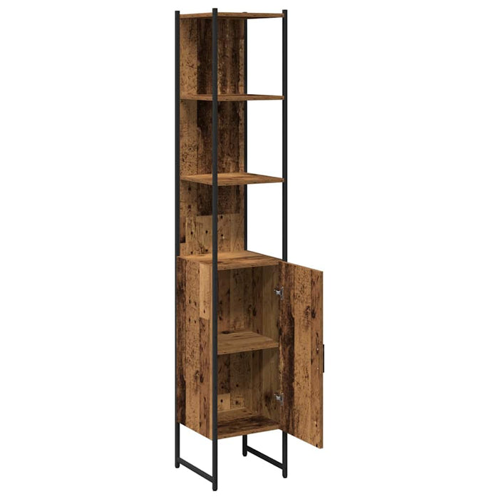Dulap de Baie Lemn vechi 33 x 33 x 185.5 cm Lemn compozit - WALTI WALTI