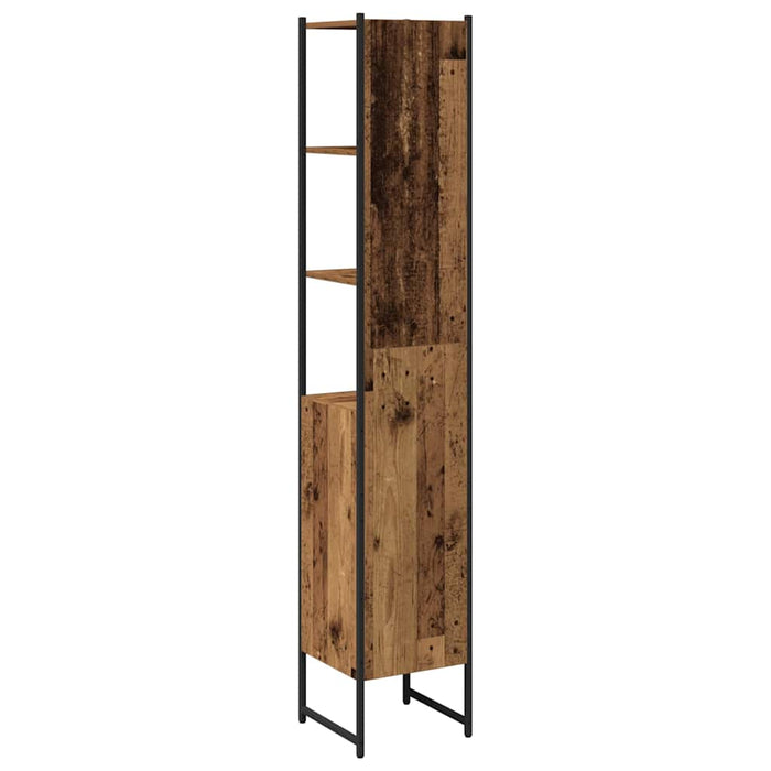 Dulap de Baie Lemn vechi 33 x 33 x 185.5 cm Lemn compozit - WALTI WALTI