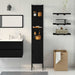 Dulap de Baie Stejar negru 33 x 33 x 185.5 cm Lemn compozit - WALTI WALTI