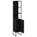 Dulap de Baie Stejar negru 33 x 33 x 185.5 cm Lemn compozit - WALTI WALTI