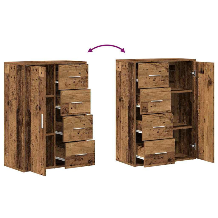 Bufet cu sertar Lemn vechi 60 x 31 x 84 cm Lemn compozit - WALTI WALTI