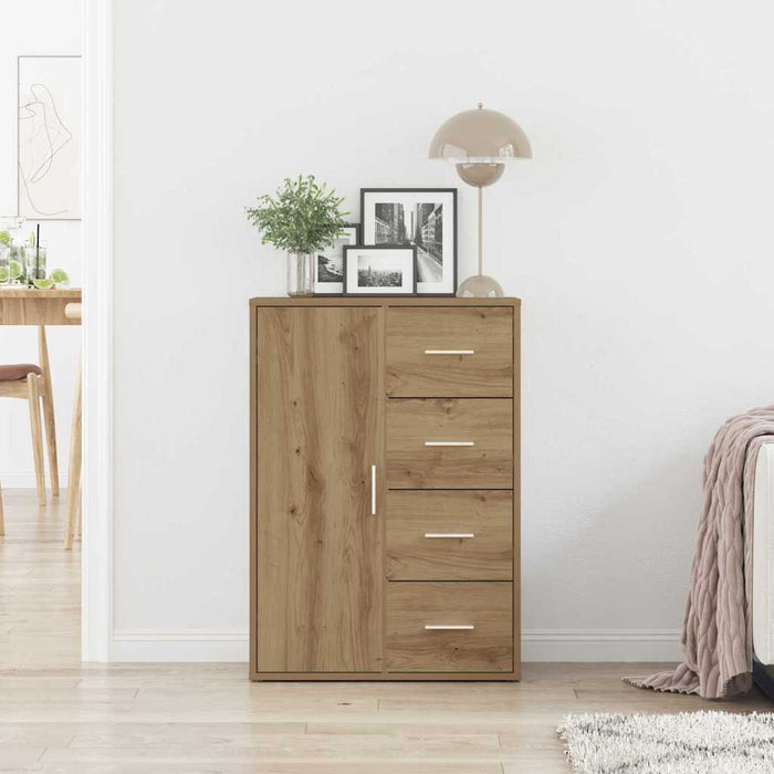 Bufet cu sertar Stejar Artizanal 60 x 31 x 84 cm Lemn compozit - WALTI WALTI
