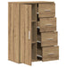 Bufet cu sertar Stejar Artizanal 60 x 31 x 84 cm Lemn compozit - WALTI WALTI