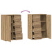 Bufet cu sertar Stejar Artizanal 60 x 31 x 84 cm Lemn compozit - WALTI WALTI