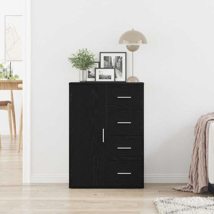 Bufet cu sertar Stejar Negru 60 x 31 x 84 cm Lemn compozit - WALTI WALTI