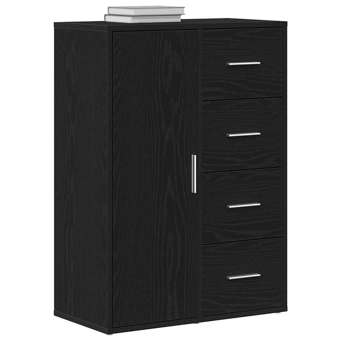 Bufet cu sertar Stejar Negru 60 x 31 x 84 cm Lemn compozit - WALTI WALTI
