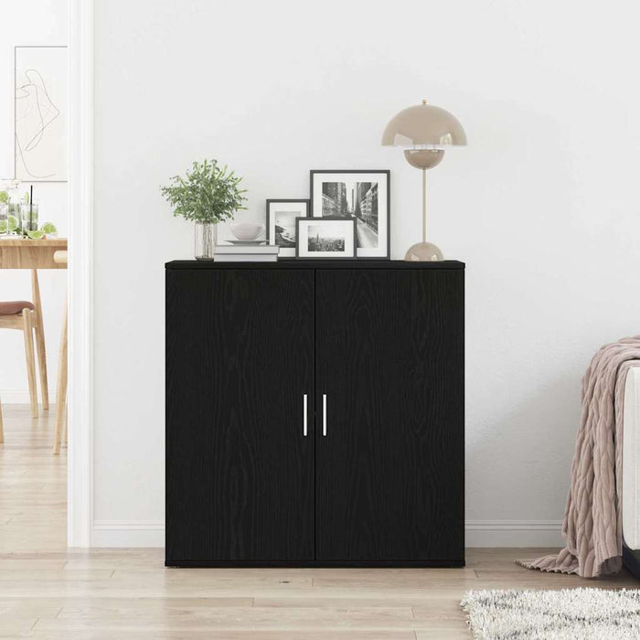 Bufet Stejar Negru 79 x 38 x 80 cm Lemn compozit - WALTI WALTI