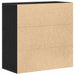 Bufet Stejar Negru 79 x 38 x 80 cm Lemn compozit - WALTI WALTI