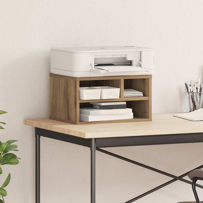 Suport pentru imprimantă Stejar Artizanal 40 x 32 x 22,5 cm - WALTI WALTI