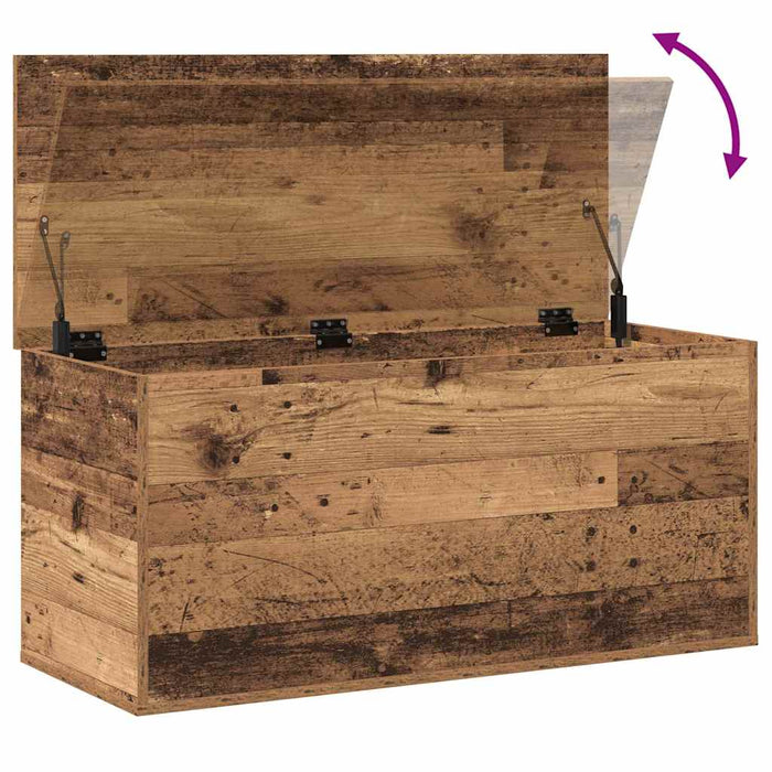 Cutie de depozitare Lemn vechi 100 x 42 x 46 cm Lemn compozit - WALTI WALTI
