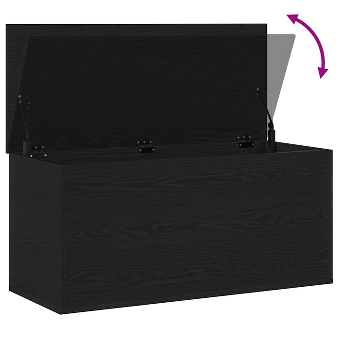 Cutie de depozitare Stejar negru 100 x 42 x 46 cm Lemn compozit - WALTI WALTI