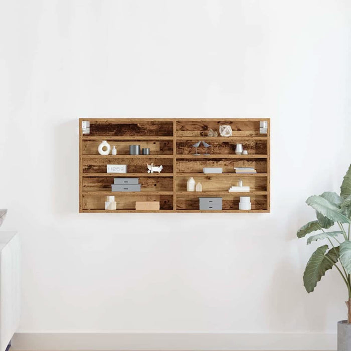 Dulap de Expunere Lemn Vechi 100 x 8,5 x 50 cm Lemn compozit - WALTI WALTI