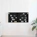 Dulap de Expunere Stejar Negru 100 x 8,5 x 50 cm Lemn compozit - WALTI WALTI