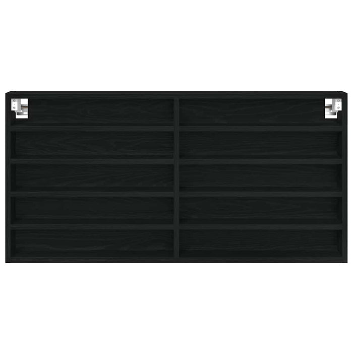 Dulap de Expunere Stejar Negru 100 x 8,5 x 50 cm Lemn compozit - WALTI WALTI