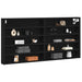 Dulap de Expunere Stejar Negru 100 x 8,5 x 50 cm Lemn compozit - WALTI WALTI