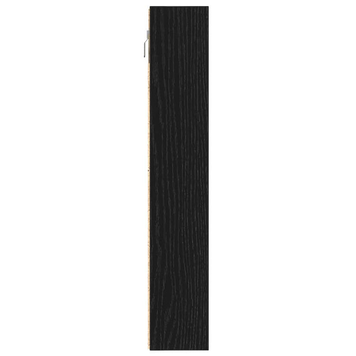 Dulap de Expunere Stejar Negru 100 x 8,5 x 50 cm Lemn compozit - WALTI WALTI