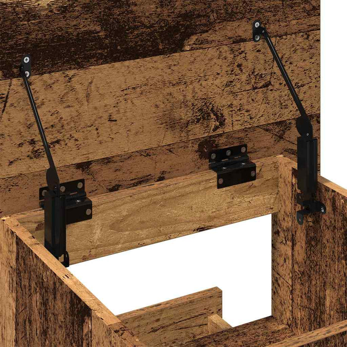 Podium cu sertar Lemn vechi 55 x 55 x 107 cm Lemn compozit - WALTI WALTI