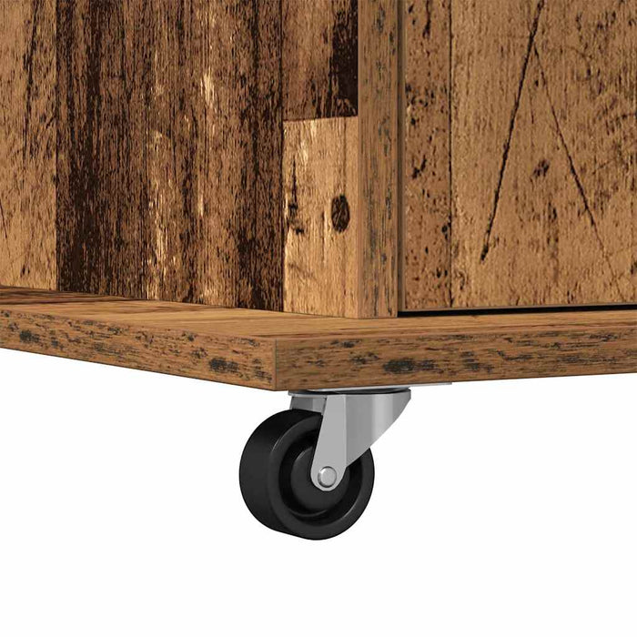 Podium cu sertar Lemn vechi 55 x 55 x 107 cm Lemn compozit - WALTI WALTI