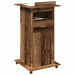 Podium cu sertar Lemn vechi 55 x 55 x 107 cm Lemn compozit - WALTI WALTI