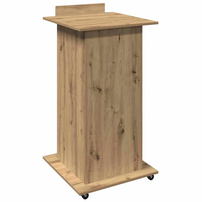 Podium cu raft stejar artizanal 55 x 55 x 107 cm Lemn compozit - WALTI WALTI