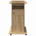 Podium cu raft stejar artizanal 55 x 55 x 107 cm Lemn compozit - WALTI WALTI