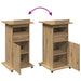 Podium cu raft stejar artizanal 55 x 55 x 107 cm Lemn compozit - WALTI WALTI