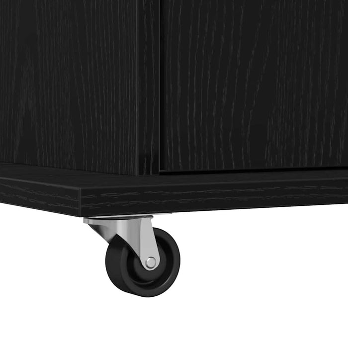 Podium cu sertar Stejar negru 55 x 55 x 107 cm Lemn compozit - WALTI WALTI