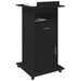 Podium cu sertar Stejar negru 55 x 55 x 107 cm Lemn compozit - WALTI WALTI