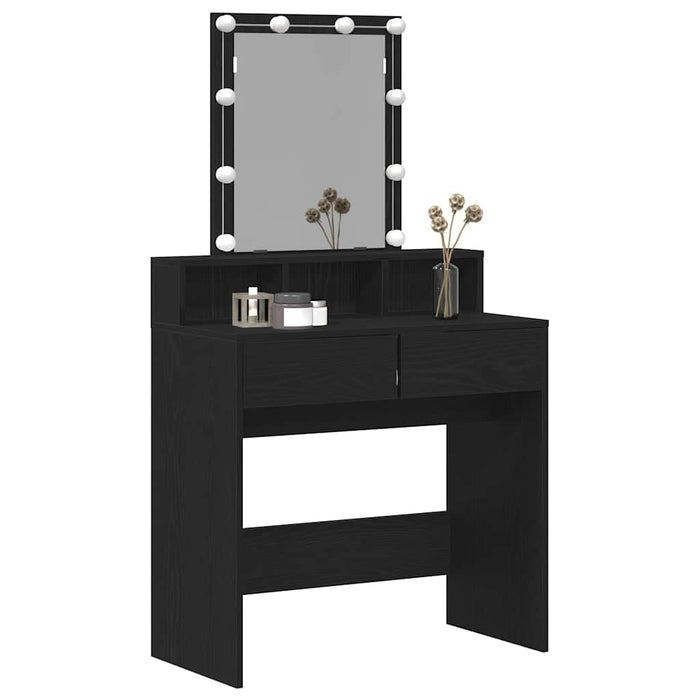 Masă de toaletă Stejar negru 80 x 41 x 144.5 cm Lemn compozit - WALTI WALTI