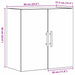 Dulap de perete Pe perete Stejar Artizanal 60 x 31,5 x 60 cm - WALTI WALTI