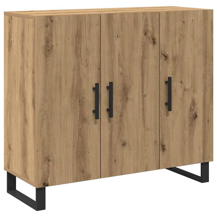 Bufet stejar artizanal 90 x 34 x 80 cm Lemn compozit - WALTI WALTI