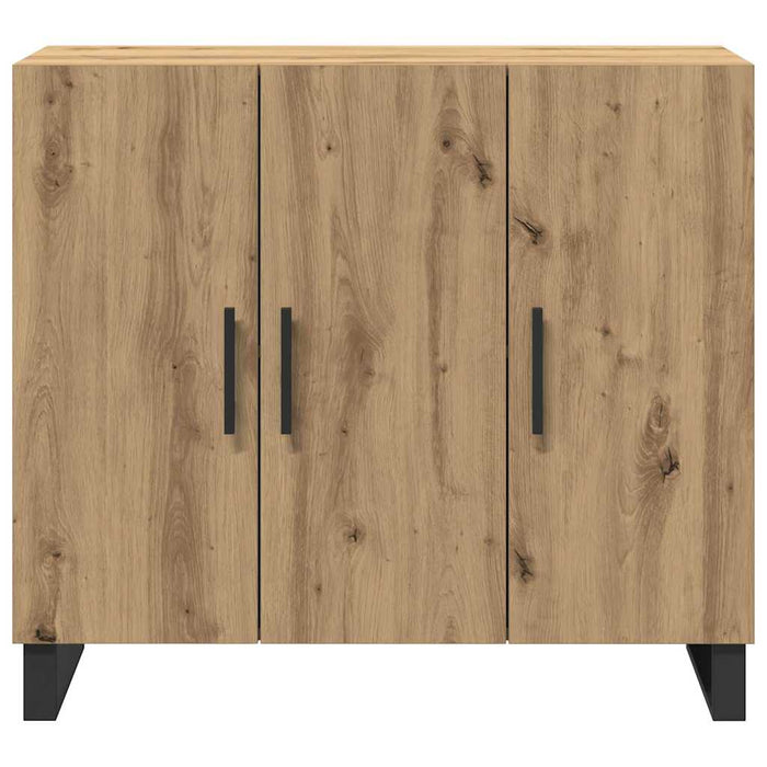 Bufet stejar artizanal 90 x 34 x 80 cm Lemn compozit - WALTI WALTI