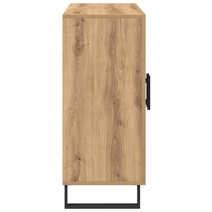 Bufet stejar artizanal 90 x 34 x 80 cm Lemn compozit - WALTI WALTI