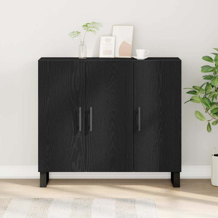Bufet Stejar negru 90 x 34 x 80 cm Lemn compozit - WALTI WALTI