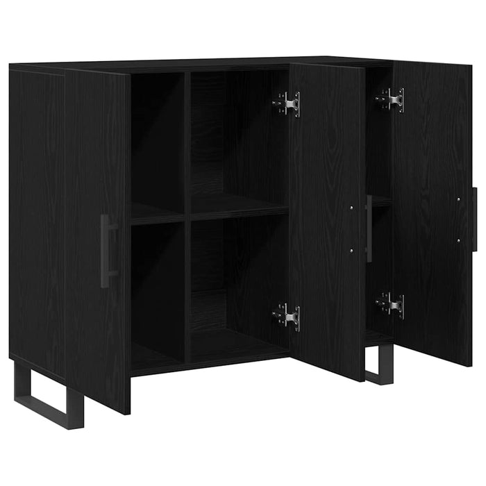 Bufet Stejar negru 90 x 34 x 80 cm Lemn compozit - WALTI WALTI