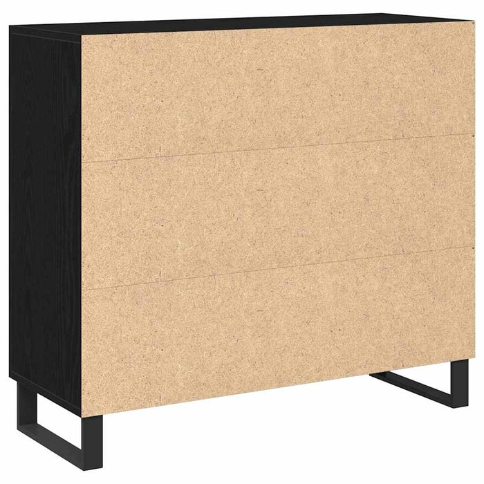 Bufet Stejar negru 90 x 34 x 80 cm Lemn compozit - WALTI WALTI