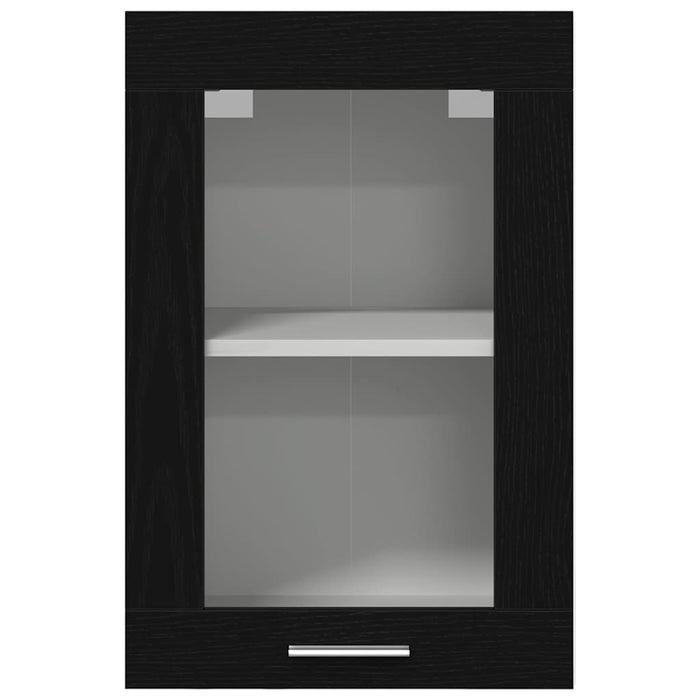 Dulap suspendat din sticlă, stejar negru, 40x31x60 cm, lemn prelucrat - WALTI WALTI