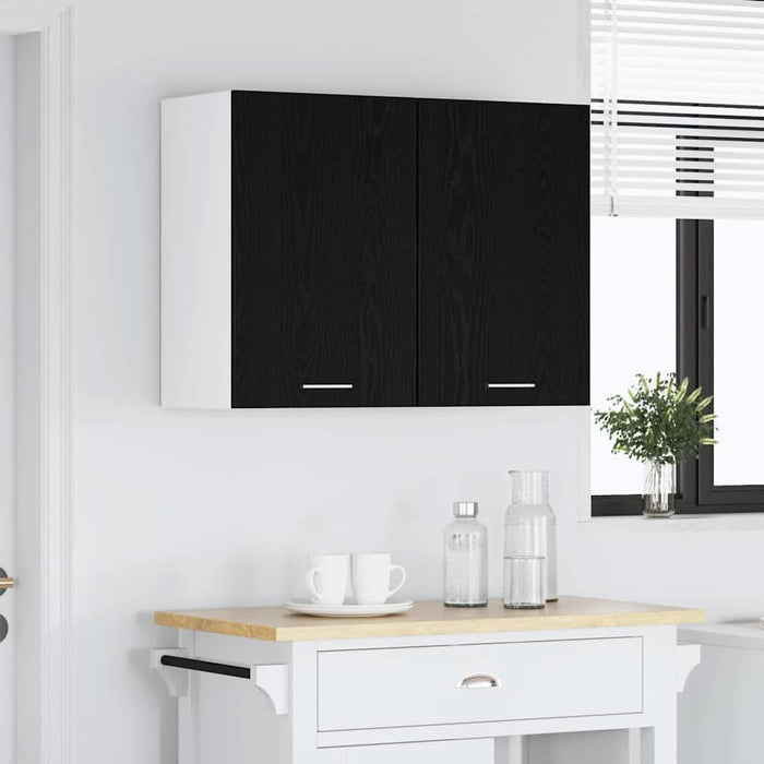 Dulap suspendat Stejar negru 80 x 31 x 60 cm Lemn compozit - WALTI WALTI