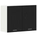 Dulap suspendat Stejar negru 80 x 31 x 60 cm Lemn compozit - WALTI WALTI