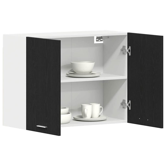 Dulap suspendat Stejar negru 80 x 31 x 60 cm Lemn compozit - WALTI WALTI
