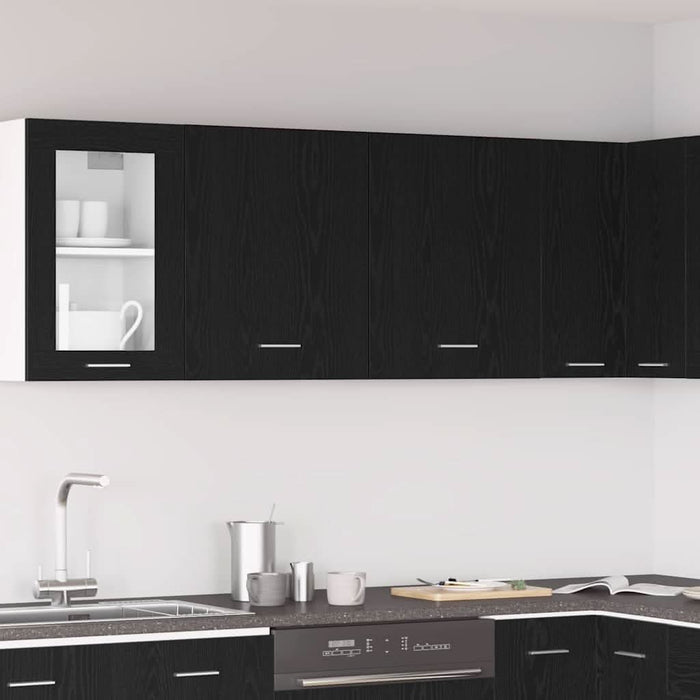 Dulapuri Suspendate cu raft 2 pcs Stejar negru 100 x 31 x 60 cm - WALTI WALTI